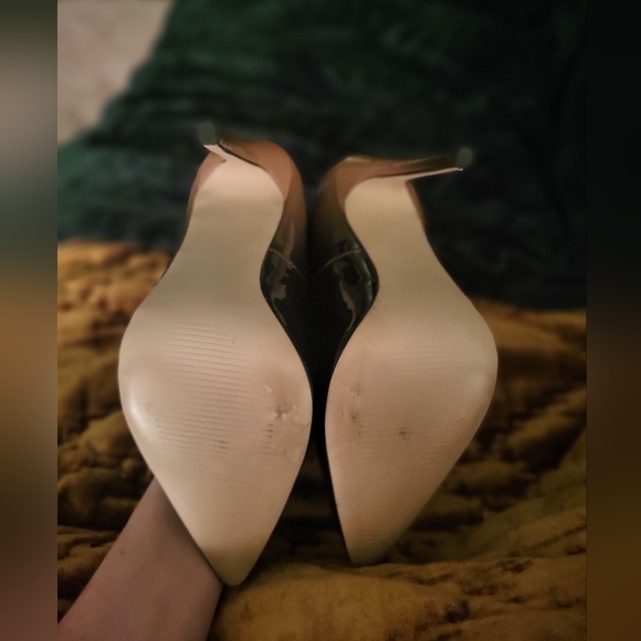 Black & Tan Patent Ombre Stilettos - Picture 4 of 4